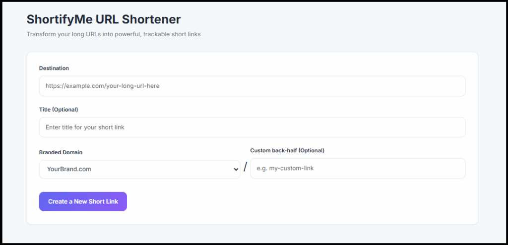Branded Domain Shortener